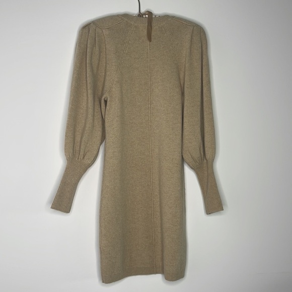 Ba&sh Beige Nancy Wool and Yak Blend Mini Dress Size XS - Picture 9 of 11